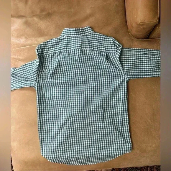 GAP Non-Iron Plaid Button Down Men’s Size Medium - Picture 9 of 10